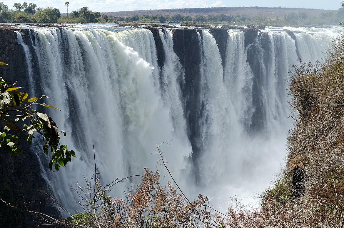 Victoria Fall in Zimbabwe - distant places