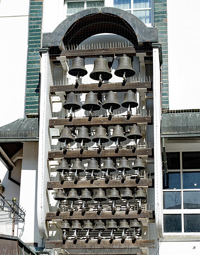 Rostock - The carillon at Universitätsplatz regularly plays