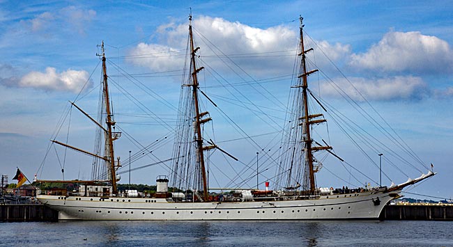 Kiel - The Gorch Fock II at Tirpitzhafen