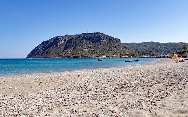 Kos in Greece - On the beach of Agios Stefanos
