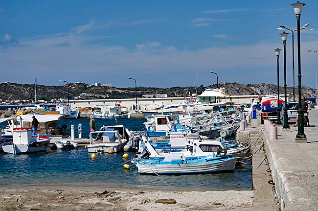 Kos in Greece - The small harbor of Kamari