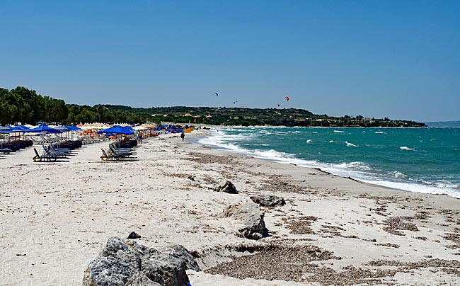Kos in Greece - View of the beach in Mastichari