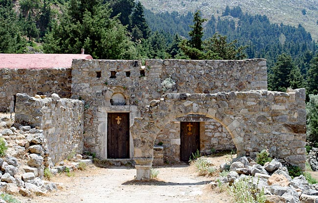 Kos in Greece - Church Asómati Taxiárches Gavriíl ke Miachaíl in Paleo Pyli