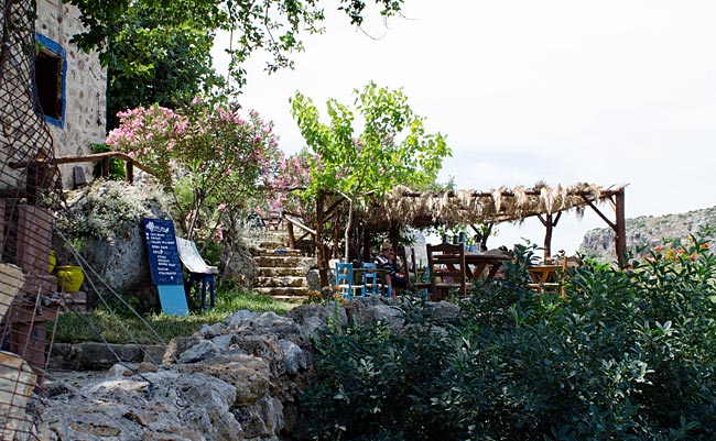 Kos in Greece - Paleo Pyli - Small tavern above Paleo Pyli