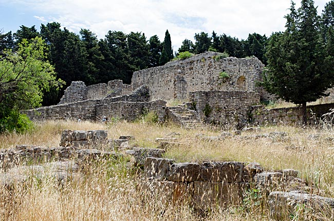 Kos in Greece - Asclepieion - Remains of Roman structures on the site
