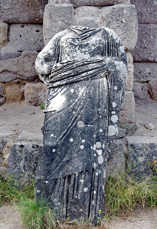 Kos in Greece - Asclepieion - One of the few remaining statues