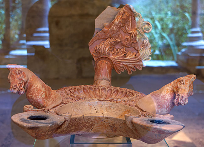 Kos Town in Greece - Find in the exhibition of the Casa Romana from Roman times
