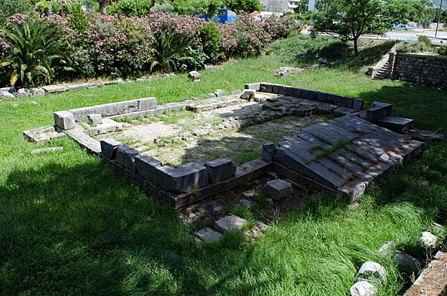 Kos Town in Greece - Remains of the Dionysus Altar