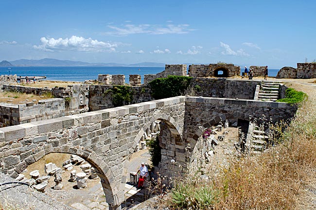 Kos Town in Greece - Inside the Neratzia Fortress