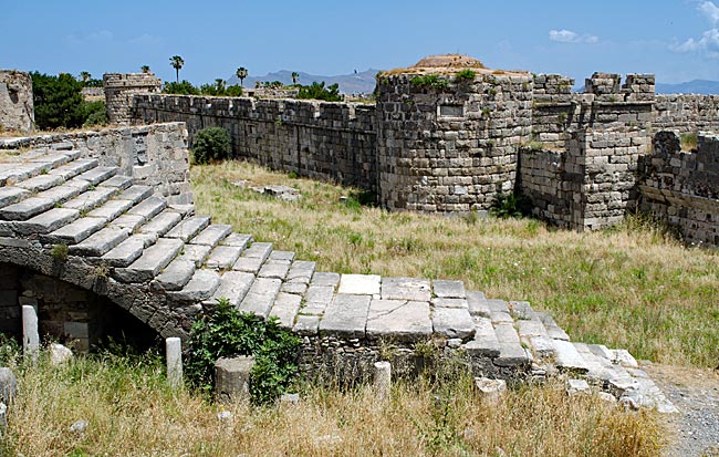 Kos Town in Greece - in der Festung Neratzia
