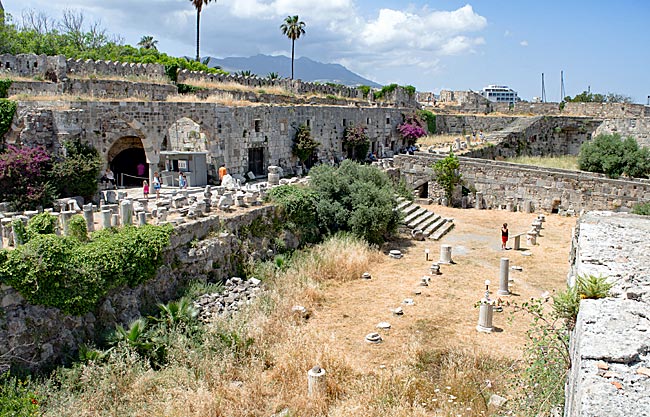 Kos Town in Greece - in der Festung Neratzia