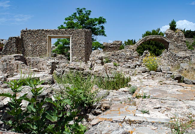 Kos Town in Greece - Western Excavation Site - Ruins