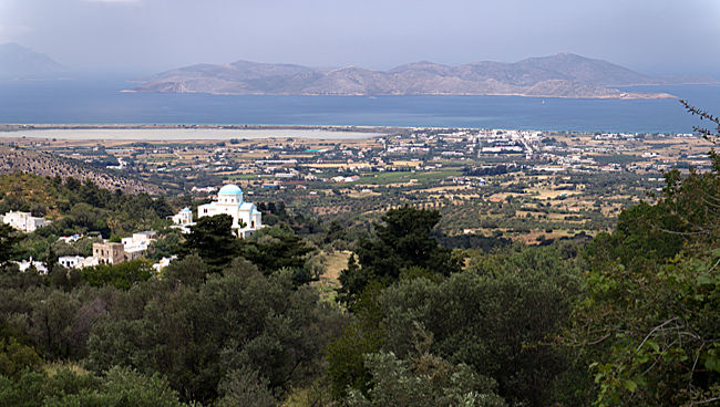 Kos in Greece - Blick auf Tigaki, Pserimos, Alikes von Zia aus