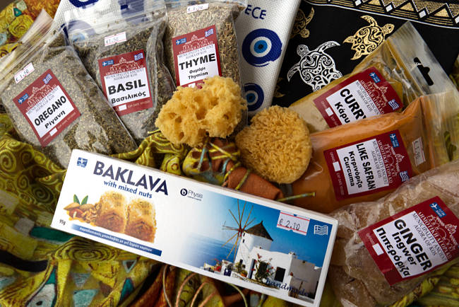 Kos Town in Greece - A small selection of products from the market hall