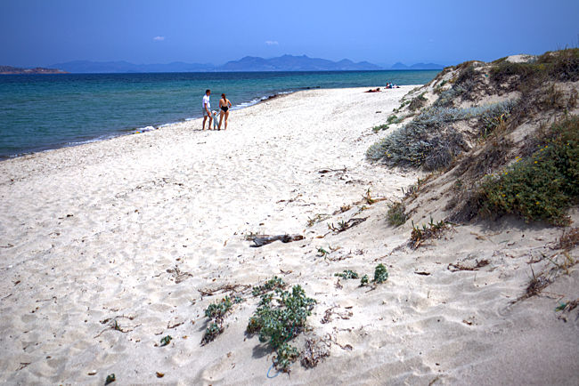 Kos in Greece - The beach between Tigaki and Marmari is, in sections, something for those seeking solitude