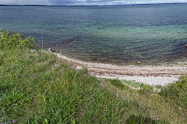 Niendorf - Timmendorfer Strand - Blick vom Wanderweg nach Travemünde vom Steilufer auf die Ostsee
