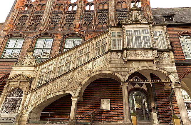 Hansestadt Lübeck - Rathaus, Treppenaufgang
