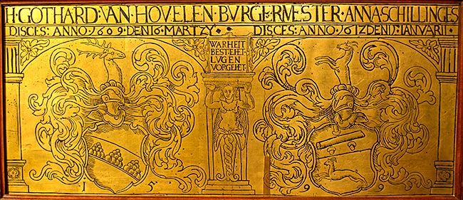 Hansestadt Lübeck - Marienkirche - Erinnerung an einen Bürgermeister aus dem 17. Jahrhundert