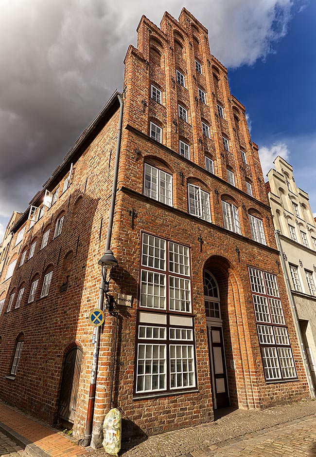 Hansestadt Lübeck - Historisches Gebäude in der Straße Engelswisch