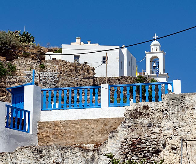 Greece - Nisyros - The monastery is located next to the fortress