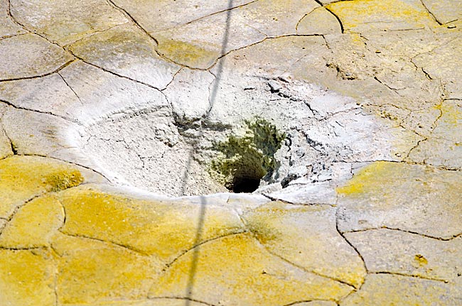 Greece - Nisyros - Stefanos Crater - Sulfur-rich steam still emerges