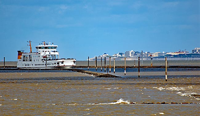 Norden-Norddeich - View of Norderney from the mainland