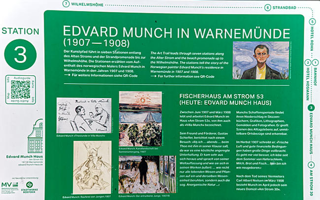Rostock - Warnemünde - An art path consisting of seven stations showcasing Munch's work.