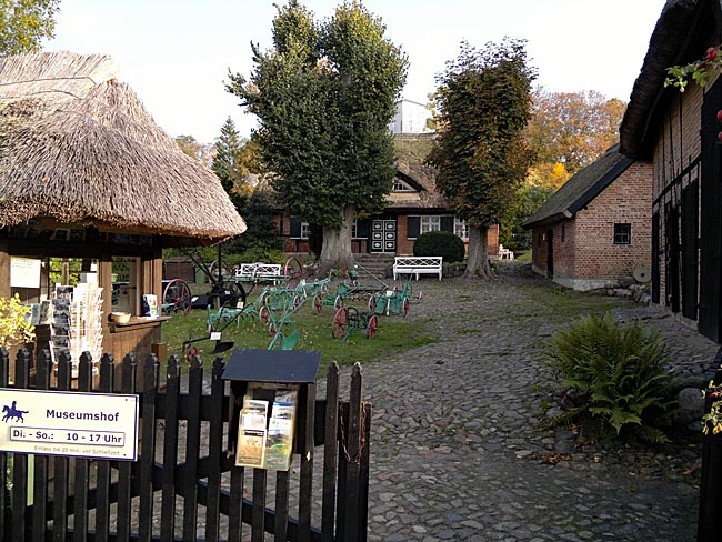 Rügen - Museum Farmyard on Strandstraße in Göhren