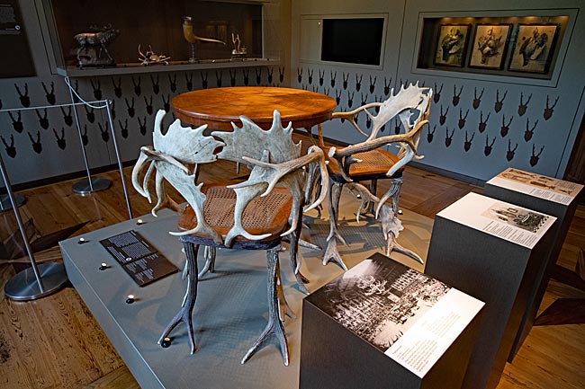 Rügen - Jagdschloss Granitz - Furniture made from antlers
