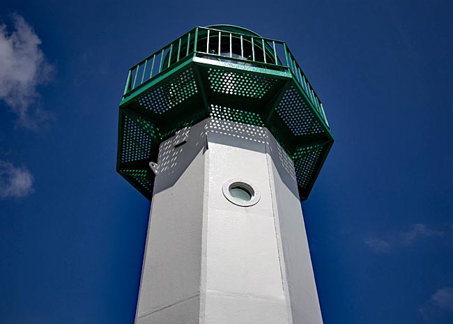Sassnitz - Rügen - Lighthouse at the entrance to the city harbor