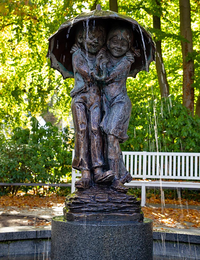 Fountain in the Kurpark of Binz