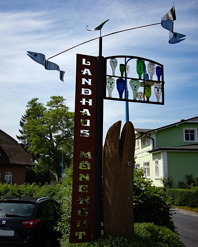 Middelhagen on Rügen island - Middelhagen is located along a section of the Silver of the Sea themed trail