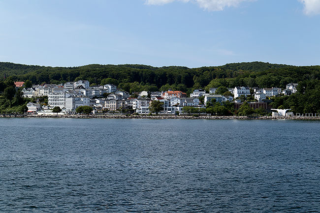 View of Sassnitz's old town from the water