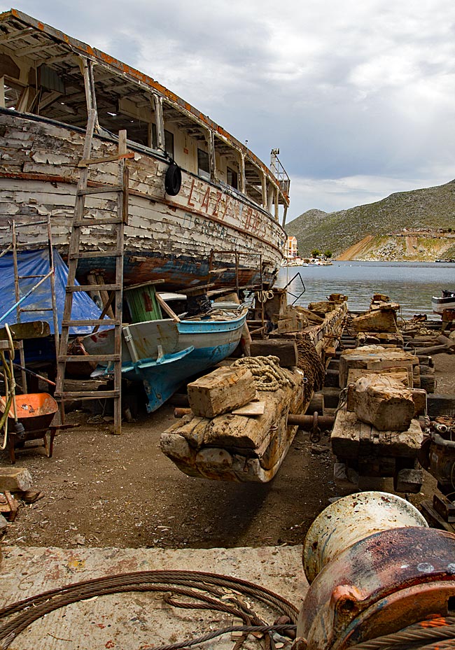 Greece - Symi - Shipyard impression
