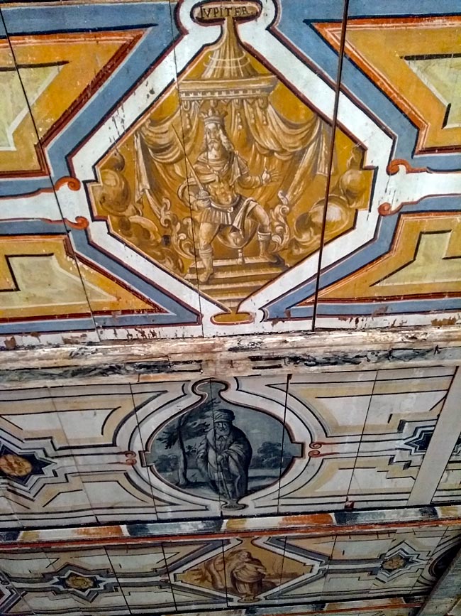 Wismar - Painted ceiling in the World Heritage House