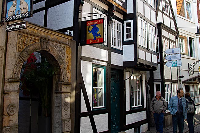 The Schnoor, Bremen's oldest district