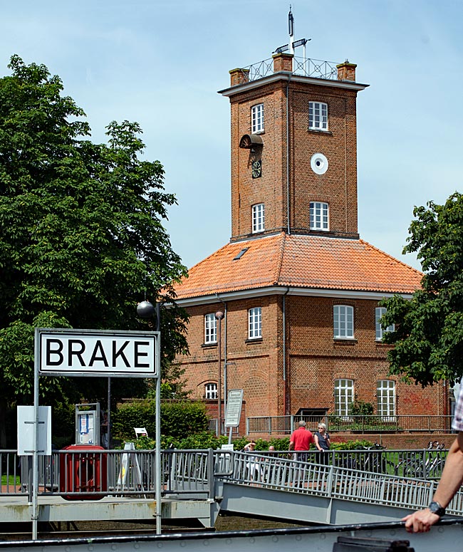 Brake - alter Telegraph an der Stadtkaje - Bremen sehenswert