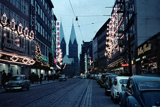Obernstraße Weihnachten 1961