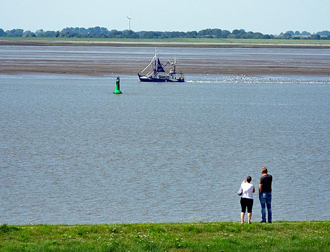 Bremerhaven - die Weser bei Ebbe - Bremen sehenswert