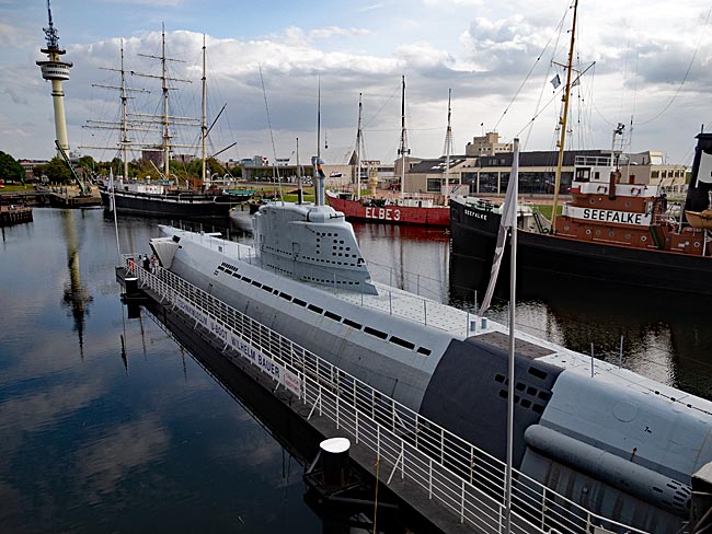 Bremerhaven - U-Boot Wilhelm Bauer im Alten Hafen - Bremen sehenswert