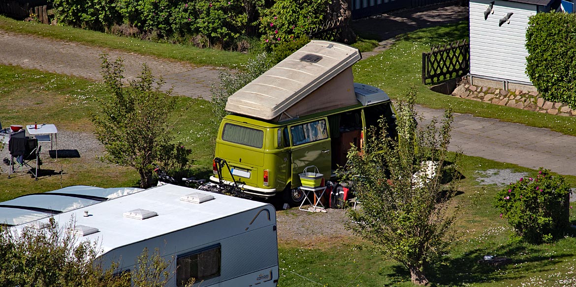 Alter VW-Campingbus in Cuxhaven - Bremen sehenswert