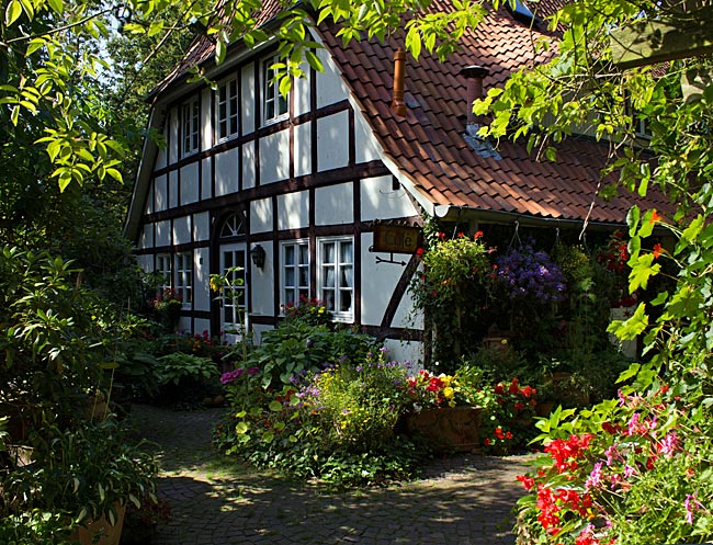 Fischerhude - Das alte Rilke-Haus mit Cafe