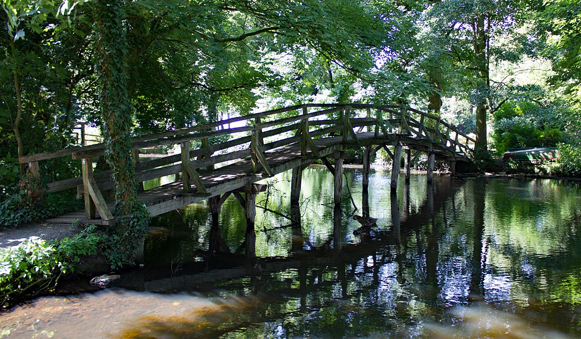 Fischerhude - Brücke über einen Wümmearm am südlichen Ortsrand