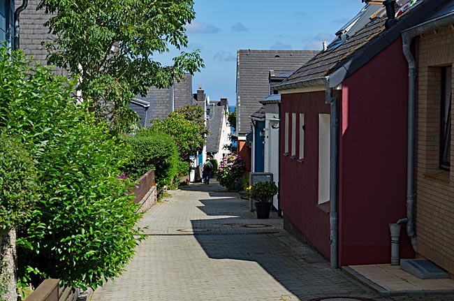 Helgoland - Gasse in der Oberstadt