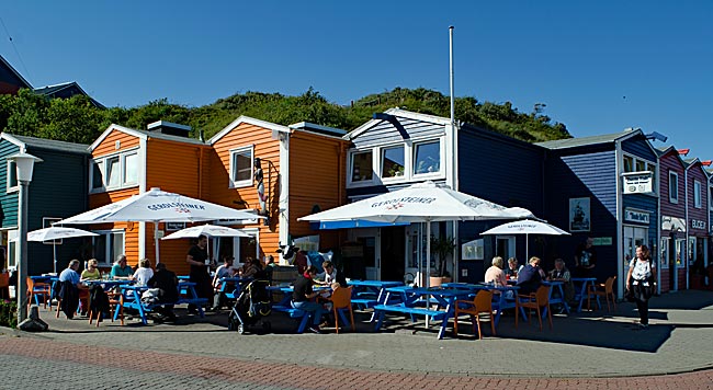 Helgoland - Gastronomie in den Hummerbuden