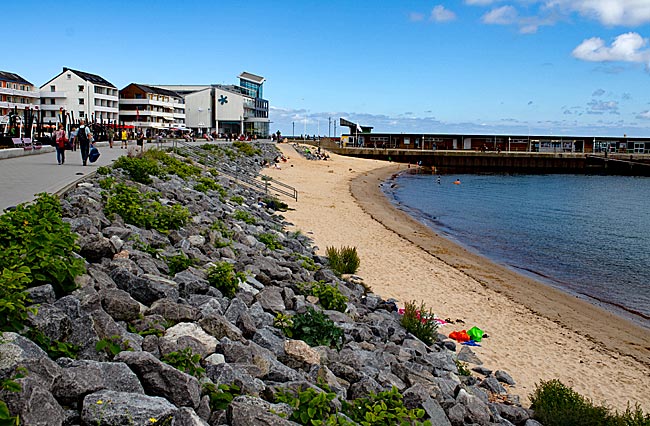 Helgoland - Strand in der Unterstadt