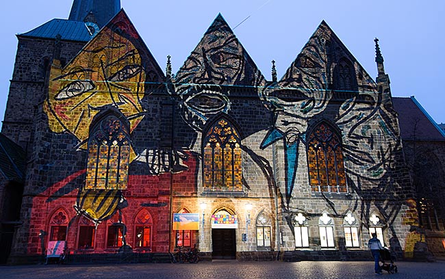 Bremen - Blick vom Liebfrauenkirchhof Richtung Marktplatz