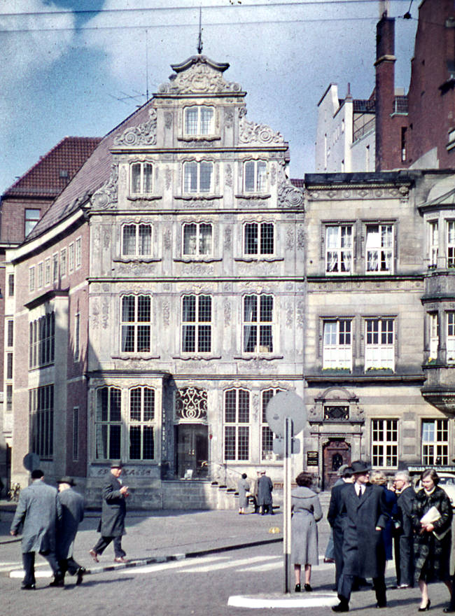 Bremen - Marktplatz - Kaufmannshäuser gegenüber der Bürgerschaft