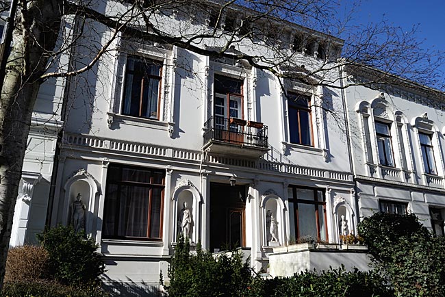 Mathildenstraße in der Östlichen Vorstadt - denkmalgeschütztes Haus - Bremen sehenswert