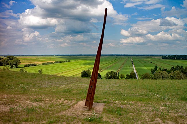 Blick von Metalhenge über das Blockland